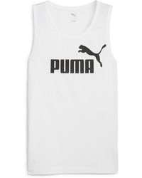 PUMA - Essentials No. 1 Logo Tank Top - Lyst