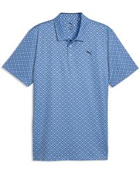 PUMA - Mattr Scallop Golf Polo - Lyst