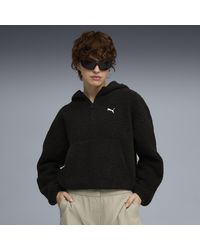 PUMA - Wardrobe Essentials Oversized Polarfleece Hoodie Damen, Kleidung - Lyst