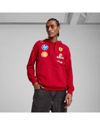 PUMA - Scuderia Ferrari Hp 2025 Team Hoodie Voor - Lyst