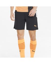 black puma soccer shorts