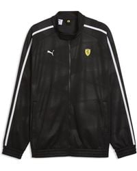 PUMA - Giacca Sportiva Oversize Scuderia Ferrari T7 Da Uomo, Accessori, Nero - Lyst