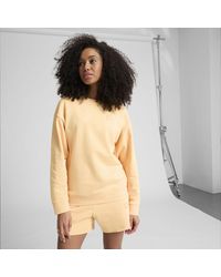 PUMA - Elevated Essentials Comfort Crew Sweatshirt - Lyst