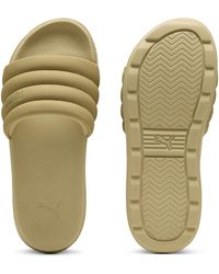 PUMA - Karmen Puffy Aqua Metallics Badslippers - Lyst