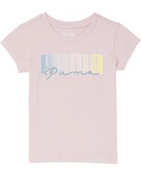 PUMA Double Trouble Toddlers' Logo T-shirt - Pink
