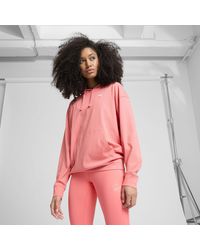 PUMA - Elevated Essentials Ribbed Hoodie - Lyst