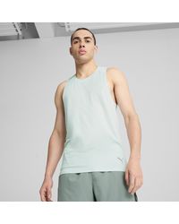 PUMA - Camiseta De Running Sin Mangas Estampada De Malla Para Hombre - Lyst
