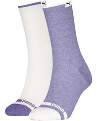 PUMA - Chaussettes Côtelées Classiques (lot De 2) - Lyst