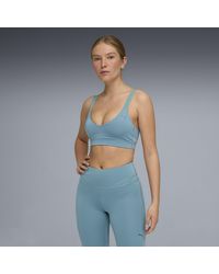 PUMA - Reggiseno Da Training Shape, Abbigliamento, Blu - Lyst