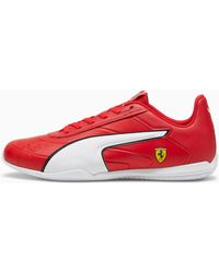 PUMA - Chaussures de Sports Automobiles Tune Cat Scuderia Ferrari 42.5 Rosso Corsa White Red - Lyst