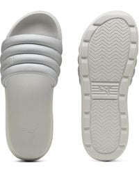 PUMA - Karmen Puffy Aqua Metallics Badslippers - Lyst