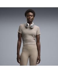 PUMA - T-Shirt Da Training Aderente A Coste Cloudspun Da Donna, Abbigliamento - Lyst
