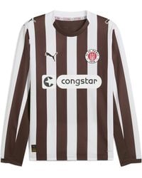 PUMA - Fc St. Pauli 25/26 Langarm-Heimtrikot Herren, Sport, Espresso/Weiß - Lyst