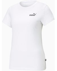 PUMA - Small Logo T Shirt Ladies - Lyst