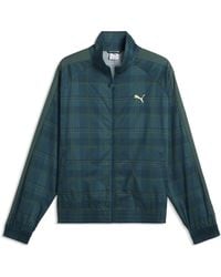 PUMA - T7 Relaxed Tartan Track Jacket - Lyst