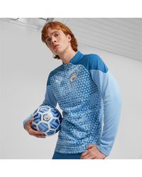 PUMA - Manchester City Training Fleece Jacket - Lyst
