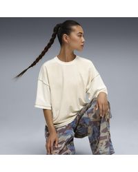 PUMA - Yona T-Shirt Met All-Over-Print Voor Maat - Lyst