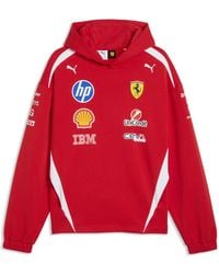PUMA - Hoodie Des Pilotes Authentic Scuderia Ferrari Hp - Lyst