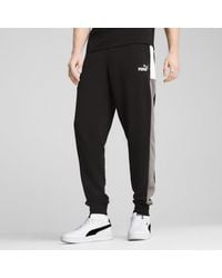 PUMA - Essentials Color Block Sweatpants - Lyst