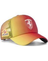 PUMA - Gorra Trucker Scuderia Ferrari Uk Hamilton, Accesoiros, Rosso Corsa/Gradient - Lyst