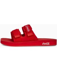 Dames Schoenen voor voor PUMA Sandalen Softride Slide Massage in het Zwart  Dames Schoenen voor voor Platte schoenen voor Platte sandalen allware.com.br