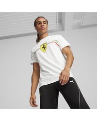 PUMA - Scuderia Ferrari Race Big Shield Motorsport Erfgoed-t-shirt - Lyst