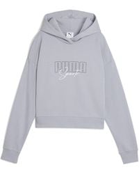PUMA - Sudadera Con Capucha Essentials Elevated Comfort Para Mujer, Ropa, Gris Fog - Lyst