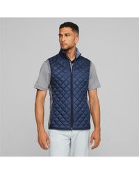 PUMA - Golf Frost Quilted Vest Jacket - Lyst