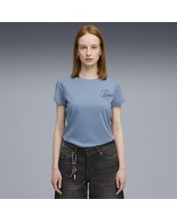 PUMA - Ess Script T-Shirt Damen, Kleidung, Cool - Lyst