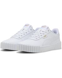 PUMA - Carina 3.0 Sneaker White Silver - Lyst