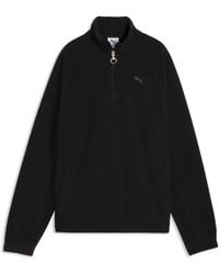 PUMA - Her Winterised Half-Zip Crew Sweatshirt - Lyst