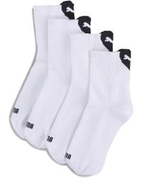 PUMA - Heart Korte Damessokken (Set Van 2) Wit/Paars, Maat - Lyst