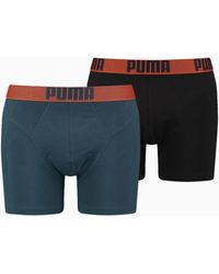 PUMA - Boxer dalla vestibilità aderente in confezione doppia - Lyst