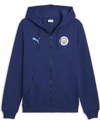 PUMA - Manchester City Ftblculture Hooded Jacket - Lyst