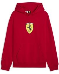PUMA - Scuderia Ferrari Shield Hoodie - Lyst