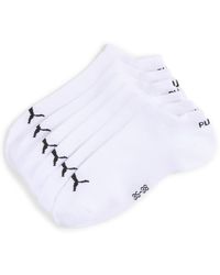 PUMA - Uniseks Sneakersokken (Set Van 6) Maat - Lyst