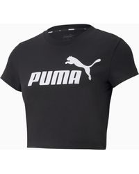 PUMA Camiseta Essentials Slim Logo - Negro