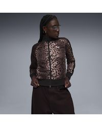 PUMA - Leopard Luxe T7 Track Jacket - Lyst