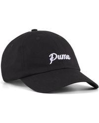 PUMA - Essentials Script Dad Cap, Accessoires - Lyst