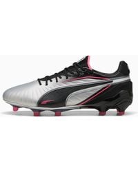 PUMA - King Ultimate Launch Firm Ground Football Boots S Silver/black 9.5 Uk - Lyst