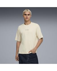 PUMA - Premium Essentials Boxy Uniseks T-Shirt Met Grafische Print, Maat - Lyst