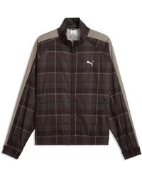 PUMA - T7 Relaxed Tartan Track Jacket - Lyst