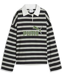 PUMA - Essentials Elevated No.1 Logo Oversized Rugby Polo - Lyst