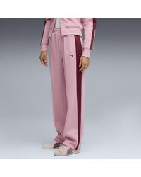 PUMA - Pantalones De Chándal Rectos T7 Always On Para Mujer, Poised Rosa - Lyst