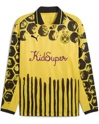 PUMA - Kidsuper X Borussia Dortmund Retro Shirt Voor Zwart/Geel, Maat - Lyst