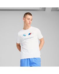 PUMA - Bmw M Motorsport Essentials T-shirt Met Logo - Lyst