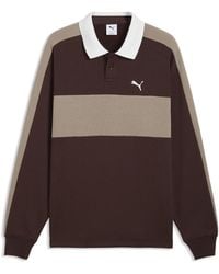 PUMA - T7 Relaxed Polo Crew Neck Sweatshirt - Lyst