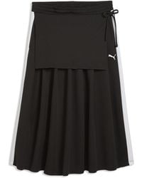 PUMA - T7 Midi Pleated Skirt - Lyst