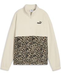 PUMA - Essentials Relaxed Crew Sweatshirt Mit Animal-Print Damen, Collections, Alpine Snow - Lyst