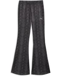 PUMA - Snake Print Pack Flared Slim Pants - Lyst